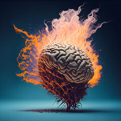 Burning Brain , Burning brain anxiety ,Generative AI 