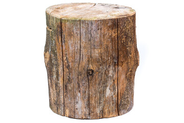 log isolated on a white background