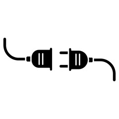 Socket electric power plug icon vector on trendy design