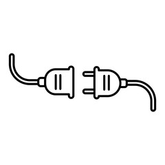 Socket electric power plug icon vector on trendy design