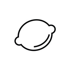lemon icon vector illustration eps