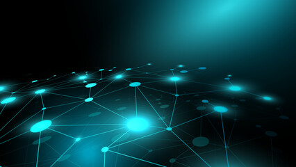 Vector illustration of technology network background