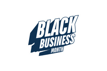 National Black Business Month background template Holiday concept