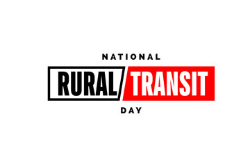 national rural transit day background template Holiday concept