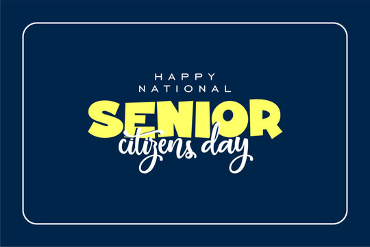 national senior citizens day background template Holiday concept