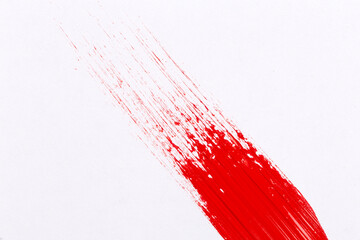 Red paint splash