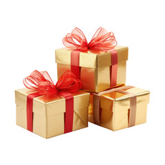 Obraz premium Christmas Gift boxes isolated.