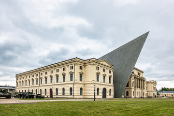 Bundeswehr Military History Museum at Dresden, Germany. Military museum of the German Armed Forces
