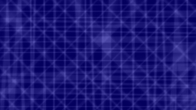 Abstract blue lattice geometric animated motion background loop