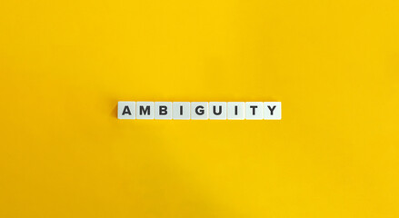Ambiguity Word.