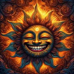 Smile Sun Sonne Totto Edition Emtions Budha