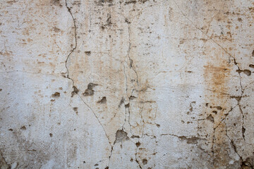 Texture of cracked old stucco wall  