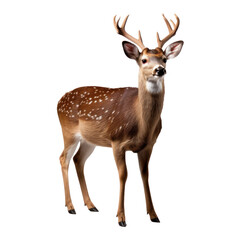 Obraz premium Cute Christmas deer isolated