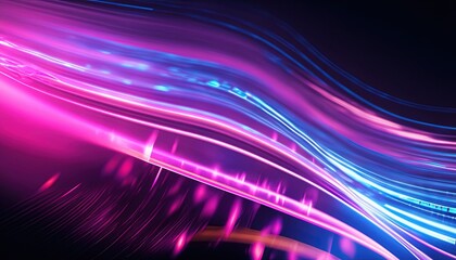 Fototapeta na wymiar Neon fiber optic lines abstract texture background, abstract speed lines technology background