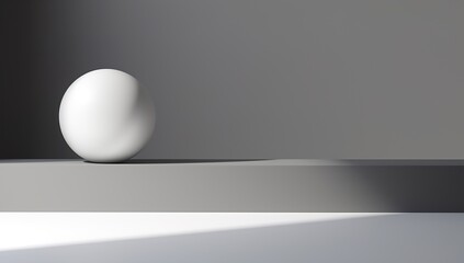 white ball isolated