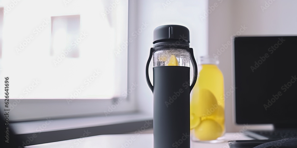 Aufkleber a lemon background - generative ai