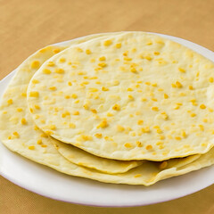 Indian bread flatbread chapati, the main type of bread in regions of India