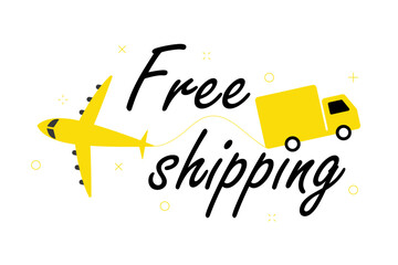 Get Your Products Delivered for Free with Our Truck Shipping Illustration: Boost Your Sales Today
