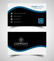 Double-sided creative and modern business card template. Vector illustration