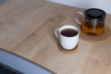 cup of tea on table