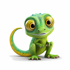 Fototapeta premium Chameleon 3D Render