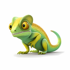 Fototapeta premium Chameleon 3D Render