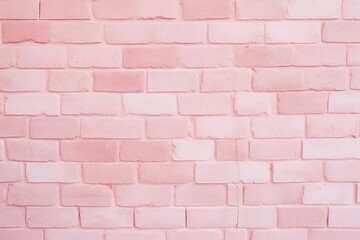 Fototapeta premium Pastel pink brick background wall texture.pink red brickwall with light paint backdrop wallpaper for woman concept 