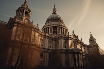 Obraz premium church and architecture, religion and building, cathedral, generative artificial intelligence