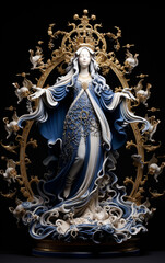 Our Lady of Charity magical sculptures