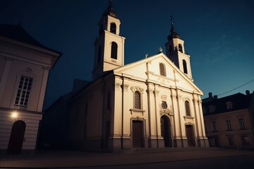 Obraz premium church and architecture, religion and building, cathedral, generative artificial intelligence