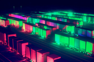 Fototapeta premium A transportation system - Generative AI