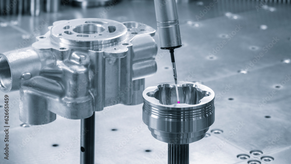 Poster quality control on milling cnc machine, coordinate measuring machine, quality control machine