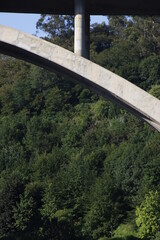 Fototapeta na wymiar Concrete bridge in the city of Bilbao