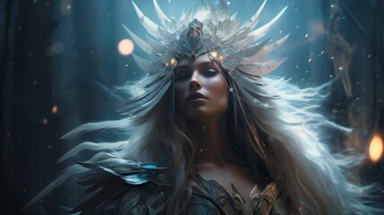 The nordic goddess freya.generative ai