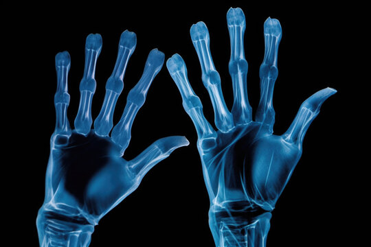 X-Ray ultrasound scan of human body - Generative AI