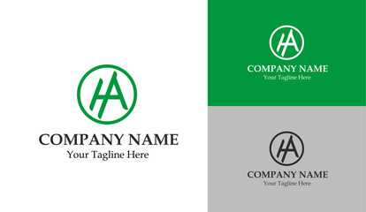 HA Letter Logo Design