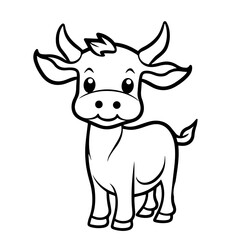 Obraz premium calf outline illustration