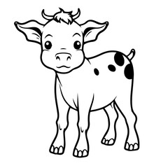 calf outline illustration