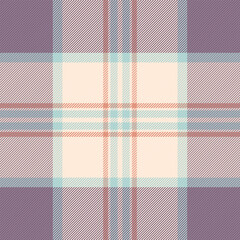 Pattern vector fabric of plaid textile check with a seamless tartan background texture.