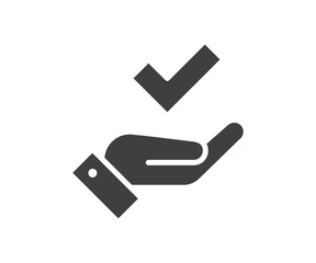 Good icon vector. Business success sign. Best quality symbol of correct, verified, certificate, approval, accepted, confirm, check mark.