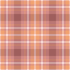 Plaid seamless pattern. Check fabric texture. Vector textile print.