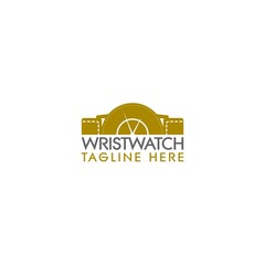 Watches frame logo design template. Watches icon isolated on white background