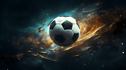 Naklejka premium soccerball / football / soccer game illustrationgenerative ai