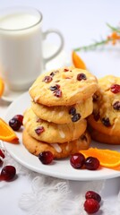 Obraz na płótnie Canvas Photo of delicious cookies.generative ai