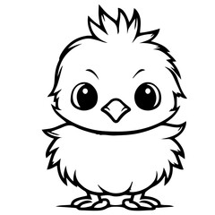 chick doodle illustration