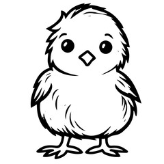 chick doodle illustration