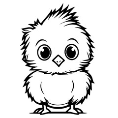 chick doodle illustration