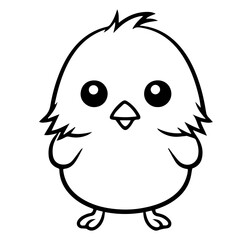 chick doodle illustration