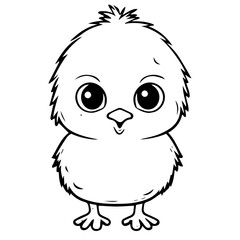 chick doodle illustration