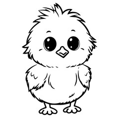 chick doodle illustration
